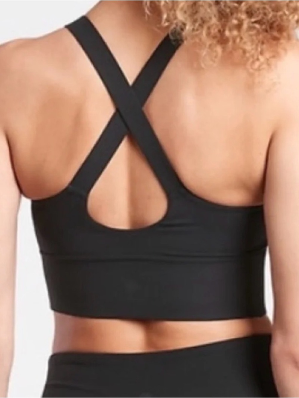 Athleta Black Warrior Longline Bra Size Small A-C Cup 🔥 EUC